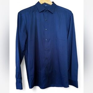 Classic Navy Dress Shirt for Men